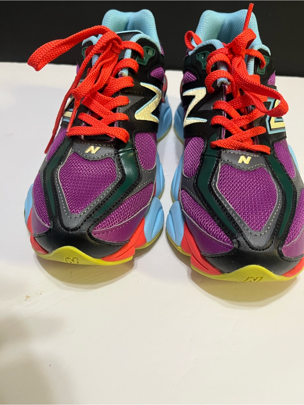 New Balance Multicolor Running Sneakers - Purple, Teal & Red - Picture 5 of 14